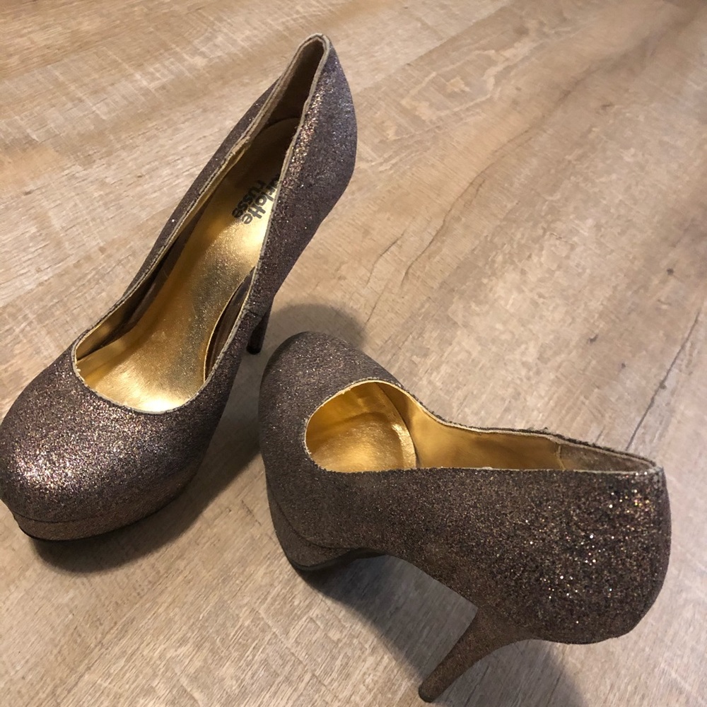 Charlotte Russe glittery pumps